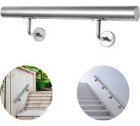 VINGO main courante inox 180 cm main courante murale mur garde-corps escalier barre parapet poignée main courante escalier rampe ronde