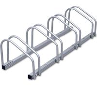 VINGO Range-vélos pour 4 vélos, support multiple montage mural au sol, acier 26 x 100 x 32 cm