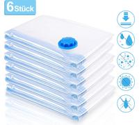VINGO Set de 6 sacs sous vide pour vêtements - 6 Sacs de rangement sous vide - Grands sacs sous vide 120 x 100 cm - Pour couettes, draps et couvertures