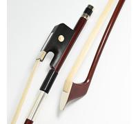 VINGOBOW 300BF Archet pour contrebasse Taille 3/4 Crin de cheval naturel 70,5 cm Bâton en bois du Brésil Grenouille bien équilibré Son doux Cheveux de cheval Naturel Bâton Droit Accordeur Facile