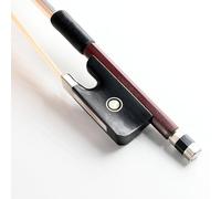 VINGOBOW Brazilwood Archet de violoncelle 4/4 Grenouille en ébène naturel de Mongolie Blanc crin de cheval bien équilibré 71,5 cm