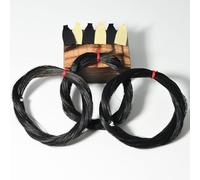 VINGOBOW Kit de remplacement en crin de cheval de Mongolie pour violon, archet d'alto, 78,7 cm, comprend 2 embouts (3 échevaux)