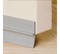 Vingspina 90cm Gris Joint de Porte en Silicone, Boudin de Porte, Silicone Bande D'étanchéité Pas Besoin de Coller, Calfeutrer Bas de Porte, door seal