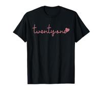 Vingt-et-Un, 21 Ans Mignon pour Les Femmes Son 21e Anniversaire T-Shirt