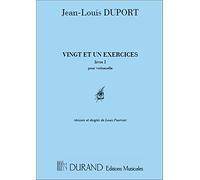 Vingt et un (21) exercices vol 1 violoncelle violoncelle