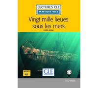 Vingt mille lieues sous les mers - Lecture FLE 2ème édition Livre avec 1 CD audio, 2ème édition - Jules Verne - Cle International - Livre CD - Méthode de langue CD