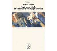Vingt-quatre études de philosophie du langage ordinaire - Charles Ramond - Lambert-Lucas - broché - Essai