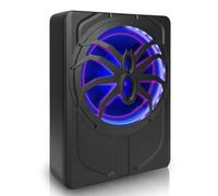 VINGVO Subwoofer Auto, 25,4 cm 800W Subwoofer Actif Pour Voiture, 2,6 Ohm Ultra Plat Sous-Siège Subwoofer Voiture Actif Avec Contrôleur Amplificateur Haut-Parleur Basse Véhicule Camion SUV