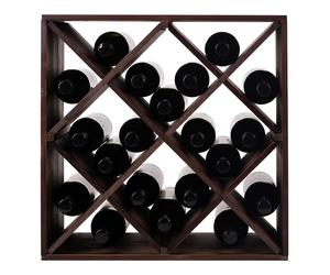 Vinikea BOCA - 20 bouteilles - Pin laqué foncé