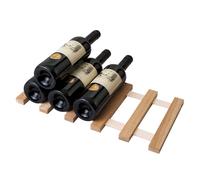 Vinikea Jaco - Porte-bouteille en chêne et cuir