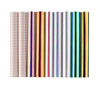 Vinile Adesivo olografico Artigianale 30,5 x 30,5 cm / 12 x 12 en 7 couleurs assorties avec 2 pezzi di pellicola di trasferimento compatible avec Silhouette Cameo decalcomanie Insegne Decorazione