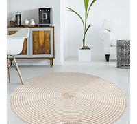 Viniliko Design | Tapis Vinyle Rond Bangkok 1 [diamètre] 150 cm - antidérapant, imperméable, Lavable - Plusieurs Tailles - Tapis Vinyle pour Salon, Cuisine