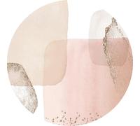 VINILIKO Design | Tapis Vinyle Rond Larissa [diamètre] 100 cm - Antidérapant, imperméable, Lavable - Plusieurs Tailles - Tapis Vinyle pour Salon, Cuisine