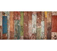 VINILIKO Industrial Wood Tapis en Vinyle Multicolore, 50 x 100 cm