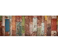 VINILIKO Industrial Wood Tapis en Vinyle Multicolore, 50 x 140 cm