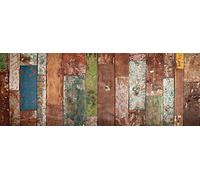 VINILIKO Industrial Wood Tapis en Vinyle Multicolore, 66 x 180 cm