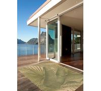 VINILIKO, Tapis en Vinyle adapté pour l'extérieur, Tropical, Vert, 100 x 160 cm