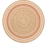 VINILIKO, Tapis en Vinyle Lignes Oranges [Diam] 150 cm