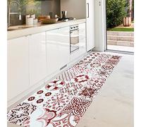 VINILIKO, Tapis en Vinyle, Port Grimaud, Rouge, 66 x 150 cm