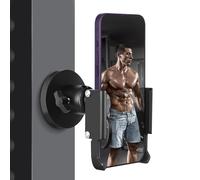 Vinkqiado Support de téléphone magnétique de salle de sport, support de téléphone magnétique en métal pour équipement de gym, tracteur, réfrigérateur, chariot élévateur ou toute surface en métal
