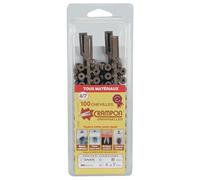 Vinmer 133138 Pack de 100 Chevilles crampon 4/7
