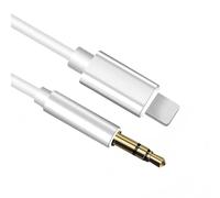 Vinmooog Câble Audio auxiliaire [Certifié MFi] Auxiliaire Voiture Jack 3,5mm Stéréo Mâle Compatible iPhone14/13/12/11/XS/XR/8/7,Blanc, 1M