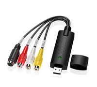 Vinmooog Convertisseur VHS vers numérique, Carte de Capture vidéo USB 2.0 Hi8 VHS vers DVD, numérisation Audio-vidéo, convertisseur VHS vers USB pour PC, Vidéo, DVD,Windows XP 10/8/7 Convertitore