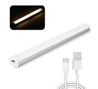 Lampe De Placard barre led,lampe sans fil luminaires intérieur veilleuse detecteur de mouvement 20CM 3Modes lumiere Pour Cuisine Escalier Couloir Placard (Couleurs chaudes)