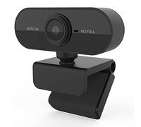 Vinmooog Webcam Streaming Camera pc,webcams et equipement voip Full HD 1080P avec Microphone USB 360° Rotation Plug and Play vidéo Enregistrement conférences