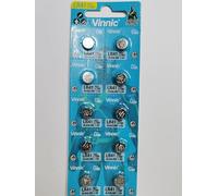 Vinnic L736-C10 AG3 Lot de 10 piles boutons alcalines