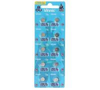 Vinnic Lot de 10 Piles alcalines AG4 1,5 V Mini G4 LR626 LR66 Longue durée - 1 Carte Blister