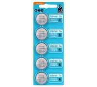 Vinnic Lot de 5 Piles Bouton CR2032 au Lithium 3 V - 1 Carte Blister