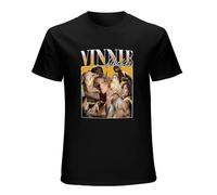Vinnie Hacker 90s Inspired Logo Merch T-Shirt Men and Woman Short Sleeve Women Funny T Shirt Unisex Harajuku Tops Shirt T-Shirt Black M