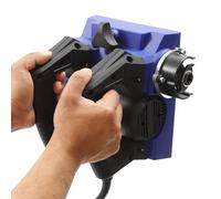 vinnyooc 1300W Rabots Électriques Raboteuse Murale Électrique Power Raboteuse Manuelle Raboteuse À Rouleau Portable Pour Pelleter Du Mastic Du Lait De Chaux De La Peinture Du Ciment (Bleu)