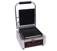 vinnyooc 1800W 220V Grills Électriques Multifonctionnel Barbecue Électrique Commercial Barbecue Acier Inoxydable Barbecue De Contact Réglable 0-300℃ Appareils À Sandwich Et Presses À Panini