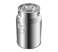 vinnyooc 18L Pot a Lait, Ronde Pichet Lait Inox, Pichet de Transport Tonneau Multifonctionnel avec Couvercle pour Cuisines Familiales Restaurants Cantines