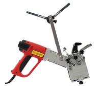 vinnyooc 220V 50Hz MT985 Plaqueuse de Chant Portable, Petite Encolleuse de Chants, Trimmer Edge Banding, Épaisseur Réglable de 0,6mm avec Contrôle de Vitesse