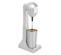 vinnyooc 500ml Mixeur Électrique, Milkshake Maker, Mixeur de Boissons Deux Vitesses Lait Milkshakes Café pour Maison Cafés Restaurants (Argent)