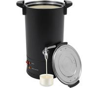 vinnyooc Fondoir à Cire Électrique Acier Inoxydable Machine Pot De Fusion Cire électrique Température Réglable Professionnelle Fondoir Cires Bougie,Pour Soja, Paraffine, Cires D'abeille (Noir 10L)
