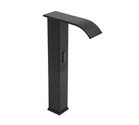 vinnyooc Robinet de lavabo à capteur infrarouge Robinet à capteur automatique 27,5 pouces Tuyaux longs Salle de bain Mitigeur monocommande Barre ronde Robinet de cuisine Appartements Restaurants Noir