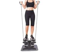 vinnyooc Stepper pour la maison 150 kg Mini stepper portable Fitness Stepper Machine d'exercice Appareil de fitness Appareil d'entraînement Bandes de résistance 2 bandes pour la maison, l'appartement,