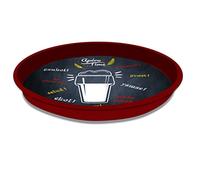 Vino De France Lot de 10 Plateaux Ronds en métal Apero Time 33 cm