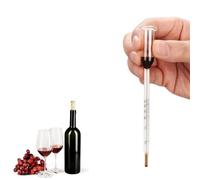 Vinomètre en Verre 0-25, Densimètre Alcool, Alcoomètre Pèse-alcooldu Vin, pour Mesure précise de la Concentration en Alcool dans la bière et Le Brandy