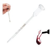 Vinomètre pour vin, verre vinomètre 0 à 25 % d'alcool, alcoolomètre pour mesurer avec précision la teneur en alcool, pour vigneron amateur et fabrication de vos propres boissons