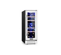 Klarstein Vinovilla 30cm 17 Bouteilles Cave à Vin Encastrable 2 Zones Blanc G