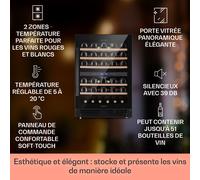 Vinovilla 50 Duo Cave à vin deux zones 53 L 17 Bt Porte vitrée 3 couleurs G