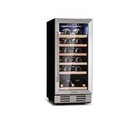 Klarstein Cave à vin encastrable Vinovilla 29 – 81 L, 29 bouteilles, porte vitrée inox