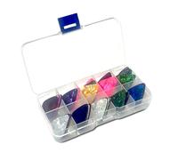 VINPAM Lot de 40 médiators et médiators en celluloïd pour guitare acoustique, électrique, basse - 4 épaisseurs (0,46 mm, 0,71 mm, 0,96 mm, 1,2 mm) x 10 chacun - Option personnalisée disponible