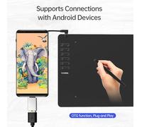 Vinsa T906 Tablet Graphique Professionnel Tablette Ultra Thin Battery Stylus 8192 Pression 10 Clés de Raccourci compatibles avec Mac Android pour Les concepteurs d'artistes (3)