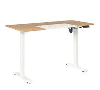 Vinsetto Bureau électrique réglable en Hauteur 140 x 70 cm avec 4 Commandes à mémoire de Forme, 4 pièces, Plateau de Table, siège Debout avec Anti-Collision, Protection Contre la surchauffe, Blanc